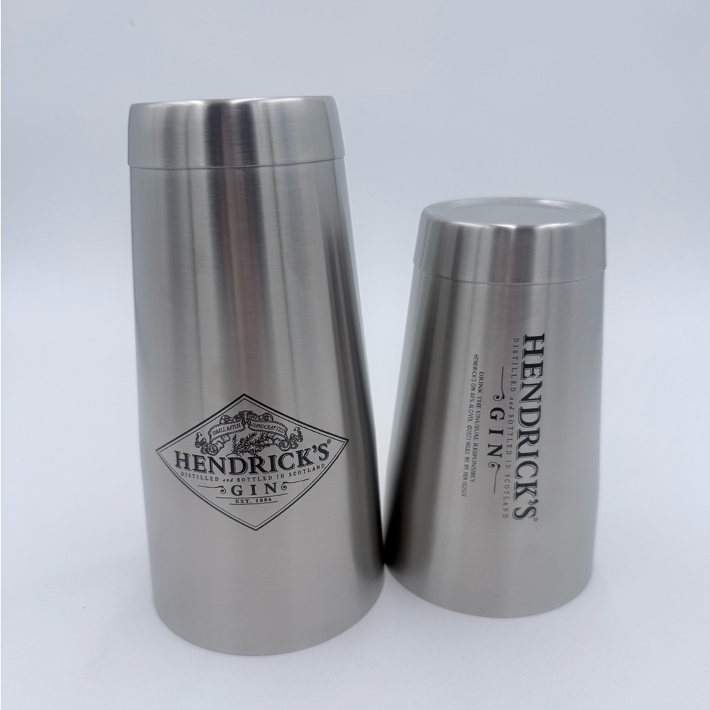 Hendricks Gin 2 Piece Stainless Steel Shaker Set NEW!